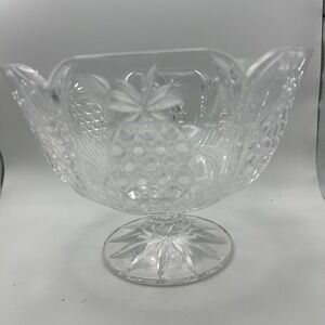 Crystal Pineapple Hospitality Footed Centerpiece / Trifle Bowl